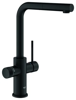 GROHE 5-in-1 Armatur GROHE Blue 104430, azb. L-Ausl. f. Kühler H/P phantom black, 104430KF01 104430KF01