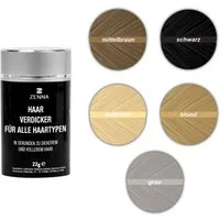 Zenna Volumenpuder Premium Schütthaar Haarpulver Haarauffüller, Streuhaar zur Haarverdichtung, 22g