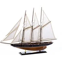 Aubaho Dekoobjekt Modellschiff Atlantic Segelschiff Segelyacht Yacht Schiff 71cm kein Ba
