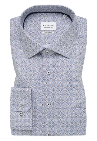 ETERNA - Dynamic Cotton Twill Langarm mandel - Gr. - 42/Langarm - 65cm