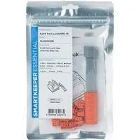 ESSENTIAL RJ45 Port Lock (NL03) + Lock Key Basic (U03), Einsteckschloss Farbcode Orange, 10 Stück + 1 Schlüssel