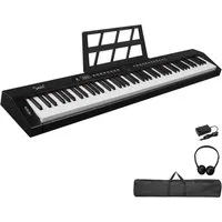 LALAHO Digitalpiano E Piano 88 Tasten, Keyboard für Kinder und Erwachsene, Dual-Bluetooth, mit/ohne Ständer, für Kinder und Erwachsene