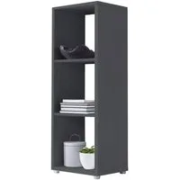 BMG Möbel Standregal NIZZA, Aktenregal, Würfel, Säulen Regal mit 3 Fächern, Made in Germany