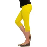 YESET Caprihose Mädchen Kinder Leggings Leggins Hose Capri 3/4 kurz Spitze Baumwolle G