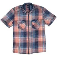 Engbers Kurzarmhemd Herren Kurzarm-Overshirt mit Vintage-Effekt, Hellorange