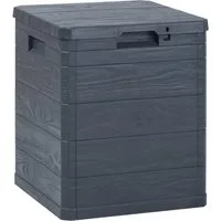 furnicato Gartenbox Garten-Aufbewahrungsbox 90 L Anthrazit (1 St)