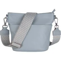 MIRROSI Umhängetasche Damen, Crossbody Bag, Echtleder Made in Italy (1 Tasche 2 Gurte oder Basic Version 1 Tasche 1 Gurt), 24x18x12cm (BXHXT)
