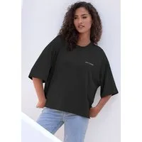Copenhagen Studios Oversize-Shirt mit hochwertiger Logostickerei aus heavy Bio-Baumwoll-Qualität