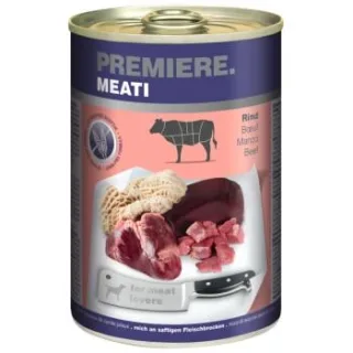 PREMIERE Meati Nassfutter Hund, Adult, Rind 24x400 g