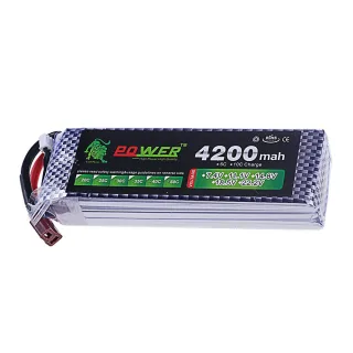 LION 11.1v 4200mAh 30C 3S LiPo Battery T Plug for RC Car