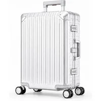 Travelhouse Hartschalen-Trolley 100% Aluminium Serie TOKYO verschieden Farben und Größen, 4 Rollen, mit stabilem Aluminium Gehäuse, mit verstärkten Ecken