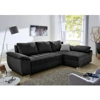 Jockenhöfer Gruppe Ecksofa Alster L-Form, B: 268 cm, mit Bettfunktion, Bettkasten & Zierkissen