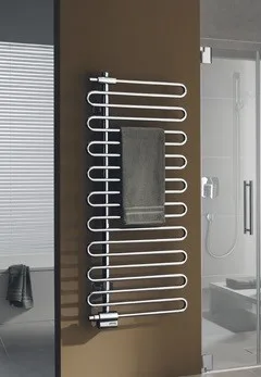 Kermi Badheizkörper Icaro BH1446x58x400mm QN462, glanzsilber, links, CRV1A140040WXXK CRV1A140040WXXK
