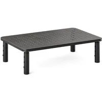 RICOO Schreibtischaufsatz Monitor Tischaufsatz Erhöhung FS081-B schwarz, (Aufstellfläche 37cm breit, 23,5cm tief, belastbar bis 20Kg, 1-St., höhenverstellbar bis 140mm über Tischoberfläche), Monitorständer Schreibtisch Monitorerhöhung Bildschirm Tisc