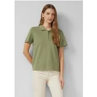 s.Oliver Kurzarmshirt Polo-Shirt Polo-Shirt aus Baumwoll-Piqué