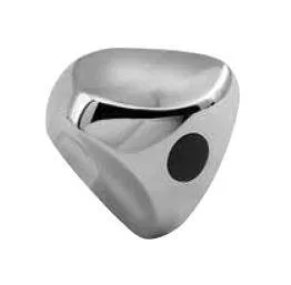 Kaja Metall-Kronengriff, Markierung rot in, edelstahloptik, 00085-ESO 00085-ESO