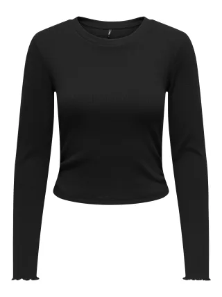 ONLY - ONLFAITH L/S O-NECK TOP JRS black - Gr. - XL
