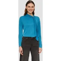 s.Oliver Langarmshirt T-Shirt Elastisches Longsleeve aus Modalmix mit Knotendetail