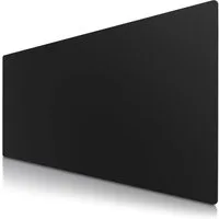 CSL Mauspad XXL Mousepad 900 x 400 x 3 mm, Tischunterlage, Elegante Leder Optik, rutschfest, abwaschbar, Office Schreibtischunterlage, schwarz mit Logo