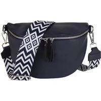 MIRROSI Bauchtasche Damen Taschen, Umhängetasche, Brusttasche, 26x18x9cm Veganes Leder (Schultertasche für jeden Anlass), Crossbody Bag, Bohemian gemusterten& verstellbaren Schulterriemen