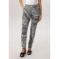 Aniston SELECTED Schlupfhose mit trendigen Allover-Print
