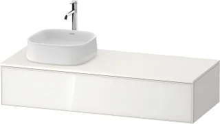 Duravit Zencha Konsolenwaschtischunterbau wandhängend Weiß n/a & Supermatt 1300x550x281 mm - ZE4812L ZE4812L64840000