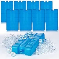 BigDean Kühlakku 8x Kühlakkus je 200ml 12h Kühlung für Kühltasche & Kühlbox Made i, Natürliche Kühlflüssigkeit, Robustes HDPE-Kunststoffgehäuse.