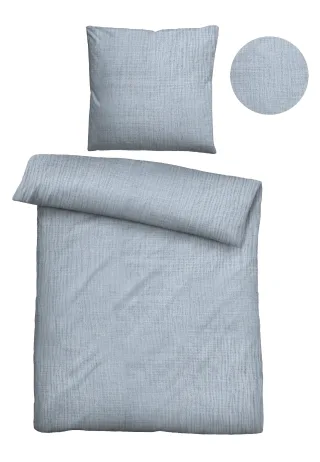 Biberna Bettwäsche "Thea" 2 Stk. feines, weiches + leichtes Gewebe aus 100% Baumwolle,Sommer