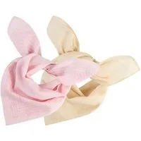 HUGO Halstuch Bandana, (Packung, 2-St), mit Logodruck
