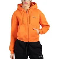 Smilodox Kapuzenstrickjacke Enara, Strickjacke mit Frontzipper und Kängurutasche, Sweatjacke gesticktes Logo weicher Stoff bequeme Kapuzenjacke Freizeit Sport