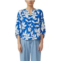 s.Oliver Schlupfbluse 3/4-Arm-Sommerbluse mit Viskose