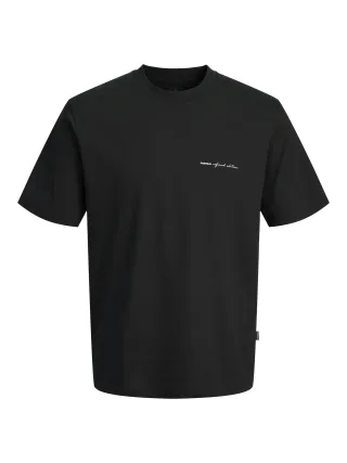 JACK&JONES - JPRBLAOWEN SS BRANDING TEE SN Black - Gr. - L