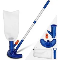 tillvex Poolbodensauger Pool Bodensauger Set, Poolsauger mit Saugbürste Teleskopstange