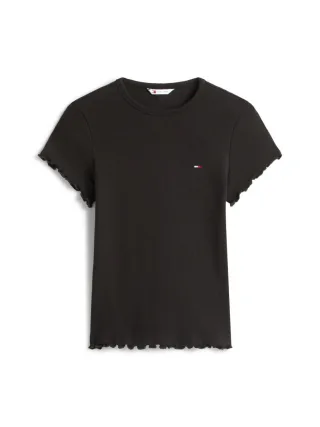 Tommy Jeans - Slim Fit T-Shirt schwarz - Gr. - M