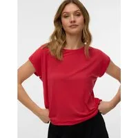 Vero Moda T-Shirt VMAVA PLAIN SS TOP JRS NOOS Materialmix, regular fit