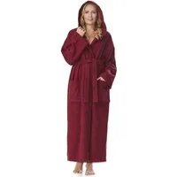Arus Damenbademantel Astra, pflegeleicht, wadenlang oder extralang für Spa & Sauna, 100% Baumwolle, Kapuze, Gürtel, mit Kapuze, wadenlang oder extra lang, 100% Baumwolle