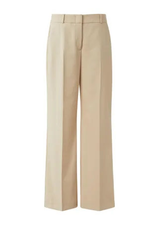 comma - Marlenehose aus Flanell beige - Gr. - 40