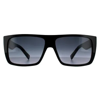 Marc Jacobs Rectangle Unisex Sonnenbrille Schwarz Grau Dunkelgrau Gradient
