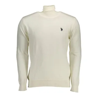 U.S. POLO ASSN. Weißer Baumwoll-Pullover für Herren
