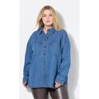 Studio Untold Hemdbluse Jeanshemd oversized Ziernieten