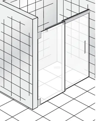 HSK K2.30 Gleittür Nische 2-teilig K2.30
