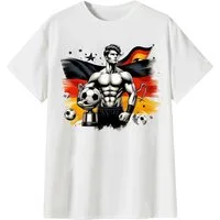 Banco T-Shirt Herren Fußball EM Deutschland Sport Trikot Perfekt für Fußball, Public Viewing & Sport-Events