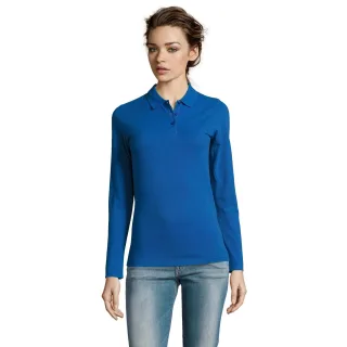 SOLS Womens/Ladies Perfect Long Sleeve Pique Polo Shirt (Königsblau)