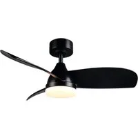 Reality Leuchten LED Deckenleuchte HELSINKI mit Ventilator, Deckenventilator mit Licht inkl Fernbedienung, Ventilatorfunktion, LED fest integriert, warmweiß - kaltweiß, 6 Geschwindigkeiten höhenverstellbar Vor-& Rücklauf dimmbar Nachtlicht