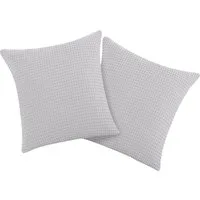 OTTO home Kissenbezug Greta, (2 Stück), in Waffelpiqué Optik, in vielen Farben erhältlich, Bezug in 50x50 cm