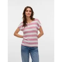 Vero Moda Kurzarmshirt VMWIDE STRIPE SL TOP GA JRS NOOS Viskosemischung
