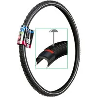 FISCHER Fahrrad Fahrradreifen Fahrrad-Reifen 28" 28 x 1,5 Zoll 1.5 Pannenschutz, (1-tlg., 1x Reifen), 1 5/8 bis 1,75 ETRTO 40-622 Fahrrad-Decke Mantel Trekking Pannensicher