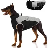 Ledander Hundemantel Wasserdichter Hundemantel, Winterjacke für kaltes Wetter für kleine, reflektierende Hundejacke für kleine und mittelgroße und große Hunde