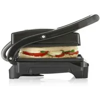 Tristar Kontaktgrill Tristar GR-2846 Kontaktgrill – Antihaftbeschichtung – Edelstahldeckel, 700 W, Edelstahlgehäuse - 22.5 x 14 cm