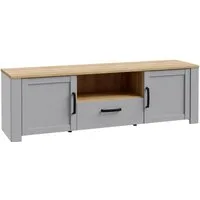 FORTE TV-Board Bohol TV-Schrank, Stauraum, 2 farbiges Dekor, landhaus, Breite 166 cm
